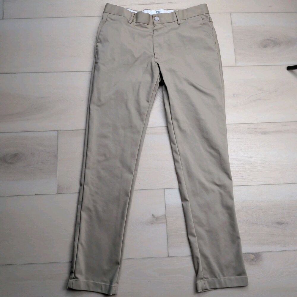 Spoke London Pants Mens 32x32‎ Beige Tan Enduro Sharps Build A Chino Trousers